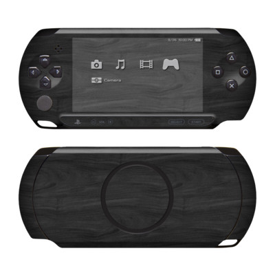 Sony PSP Street Skin - Black Woodgrain