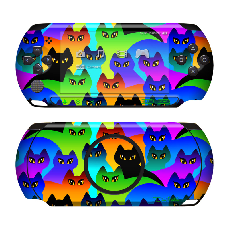 Sony PSP Street Skin - Rainbow Cats (Image 1)
