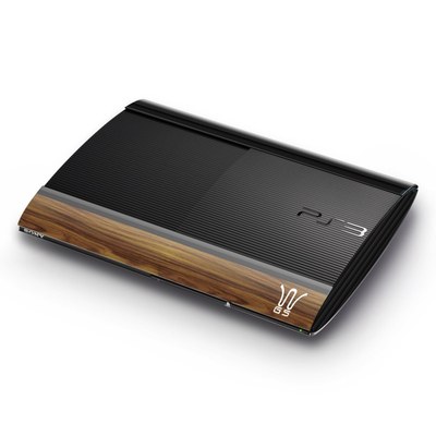 Sony Playstation 3 Super Slim Skin - Wooden Gaming System