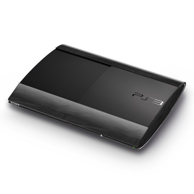 Sony Playstation 3 Super Slim Skin - Black Woodgrain (Image 1)