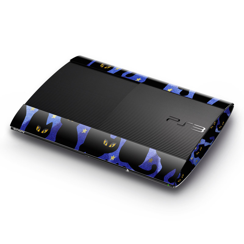 Sony Playstation 3 Super Slim Skin - Cat Silhouettes (Image 1)