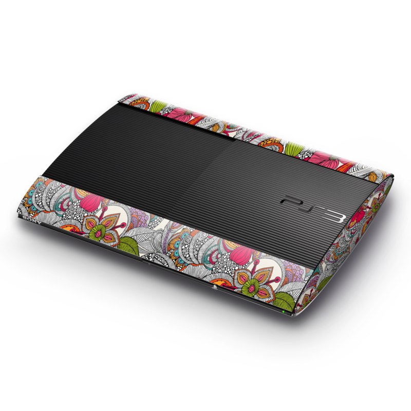 Sony Playstation 3 Super Slim Skin - Doodles Color (Image 1)