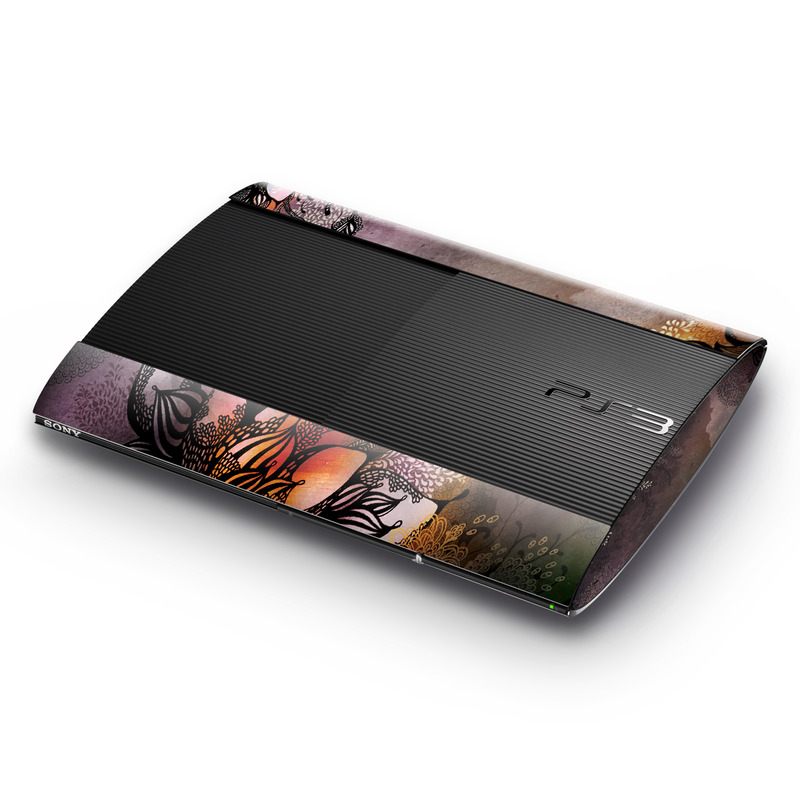 Sony Playstation 3 Super Slim Skin - Purple Rain (Image 1)