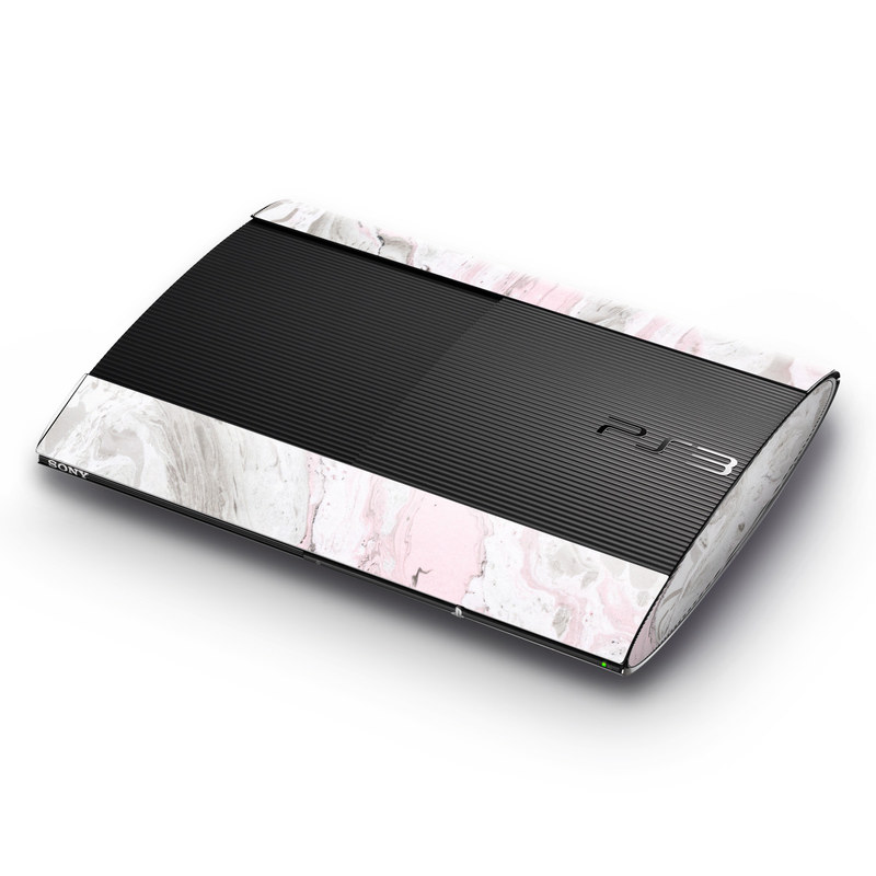 Sony Playstation 3 Super Slim Skin - Rosa Marble (Image 1)