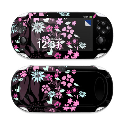 Sony PS Vita Skin - Dark Flowers