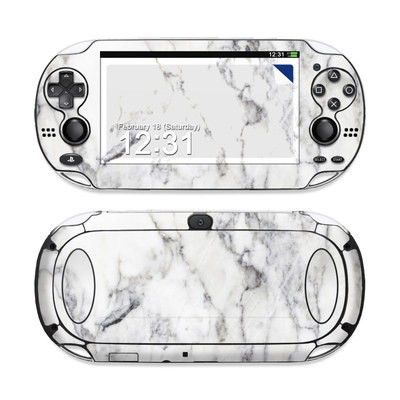 Sony PS Vita Skin - White Marble