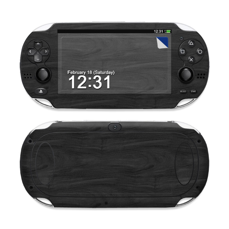 Sony PS Vita Skin - Black Woodgrain (Image 1)