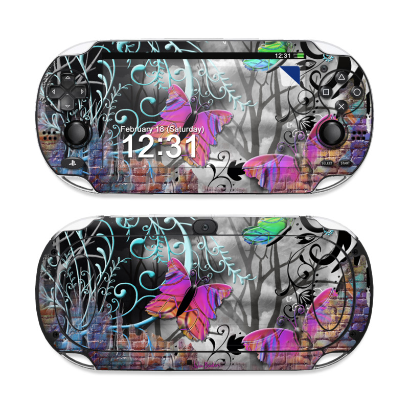 Sony PS Vita Skin - Butterfly Wall (Image 1)