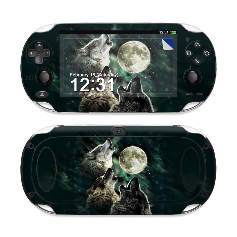 Sony PS Vita Skin - Three Wolf Moon (Image 1)