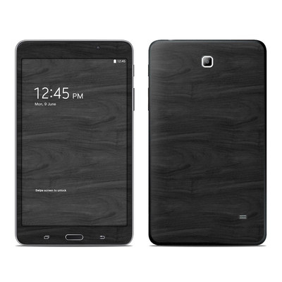 Samsung Galaxy Tab 4 7in Skin - Black Woodgrain
