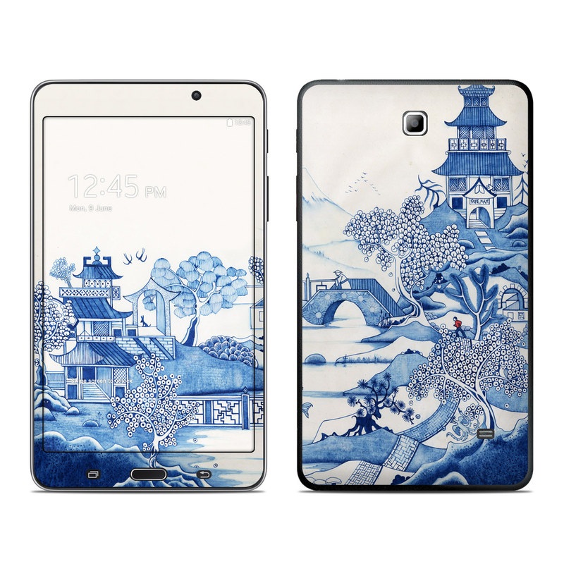 Samsung Galaxy Tab 4 7in Skin - Blue Willow (Image 1)