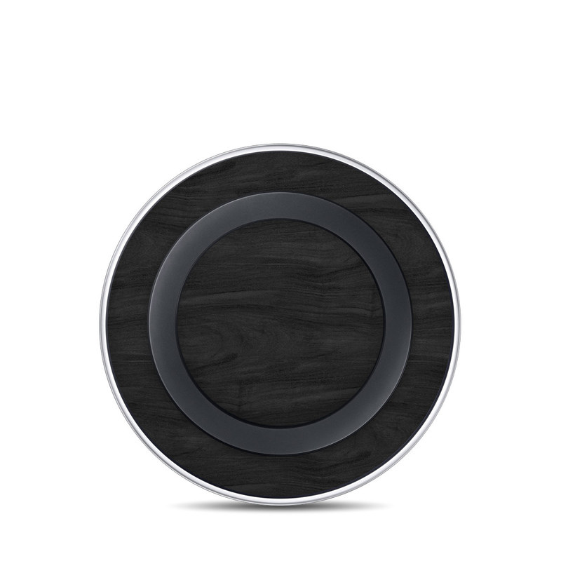 Samsung Wireless Charging Pad Skin - Black Woodgrain (Image 1)