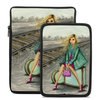 Tablet Sleeve - Lulu Waiting by the Train Tracks (Image 1)