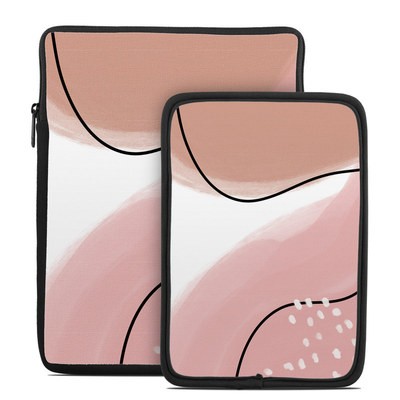 Tablet Sleeve - Abstract Pink and Brown
