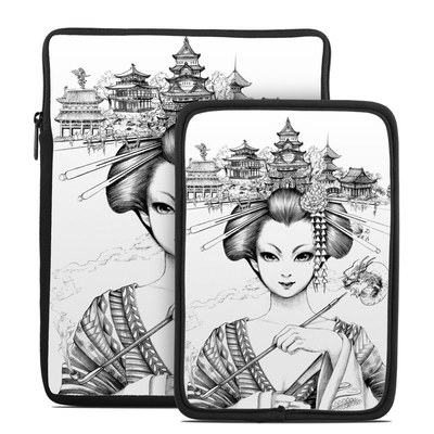 Tablet Sleeve - Geisha Sketch