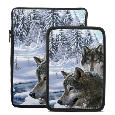 Tablet Sleeve - Snow Wolves
