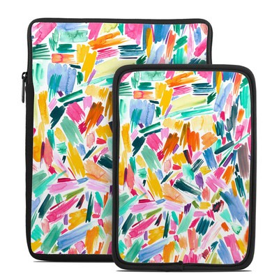 Tablet Sleeve - Watercolor Colorful Brushstrokes