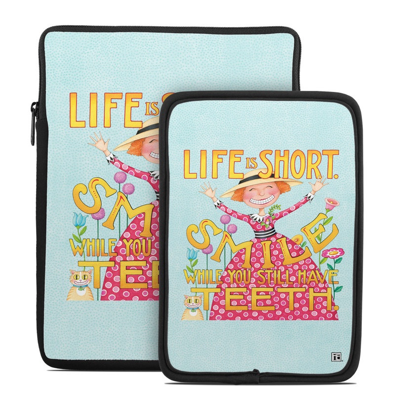 Tablet Sleeve - Life is Short (Image 1)