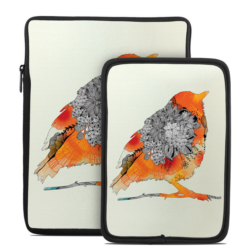 Tablet Sleeve - Orange Bird (Image 1)