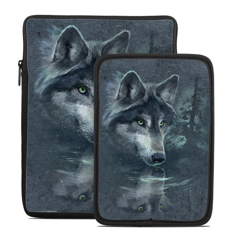 Tablet Sleeve - Wolf Reflection (Image 1)