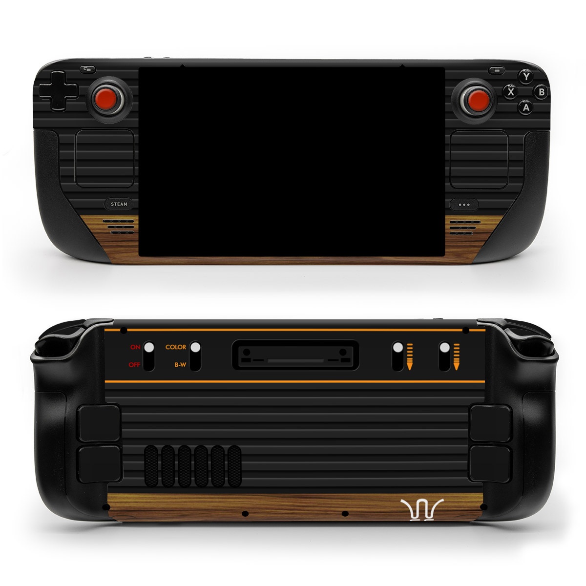 Valve Steam Deck Skin - Wooden Gaming System (Image 1)