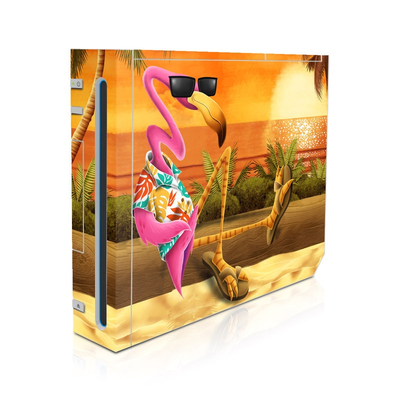 Wii Skin - Sunset Flamingo (Image 1)