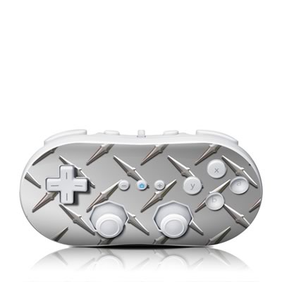 Wii Classic Controller Skin - Diamond Plate