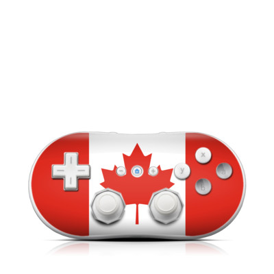 Wii Classic Controller Skin - Canadian Flag