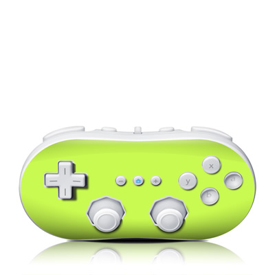 Wii Classic Controller Skin - Solid State Lime