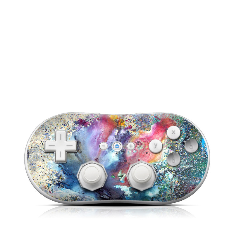 Wii Classic Controller Skin - Cosmic Flower (Image 1)