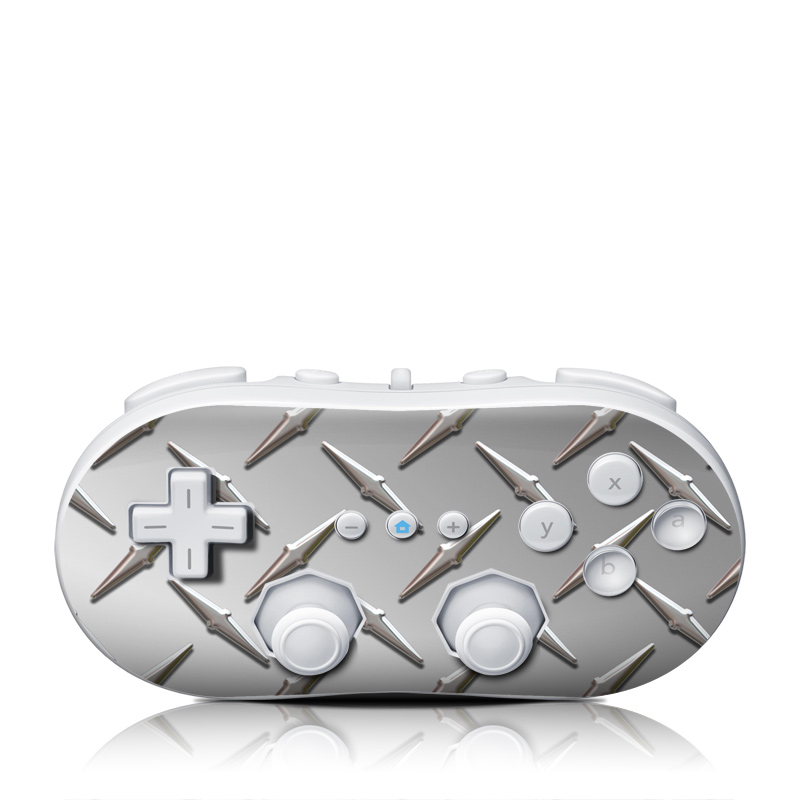 Wii Classic Controller Skin - Diamond Plate (Image 1)