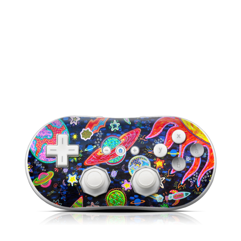 Wii Classic Controller Skin - Out to Space (Image 1)