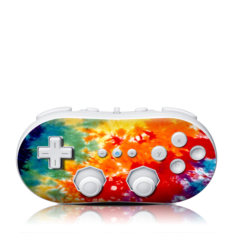Wii Classic Controller Skin - Tie Dyed (Image 1)