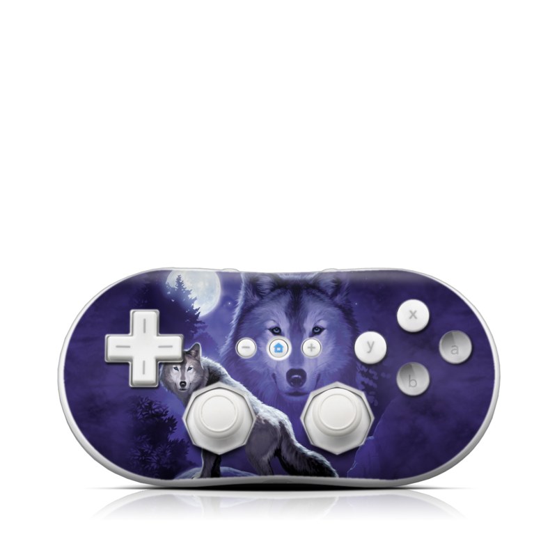 Wii Classic Controller Skin - Wolf (Image 1)