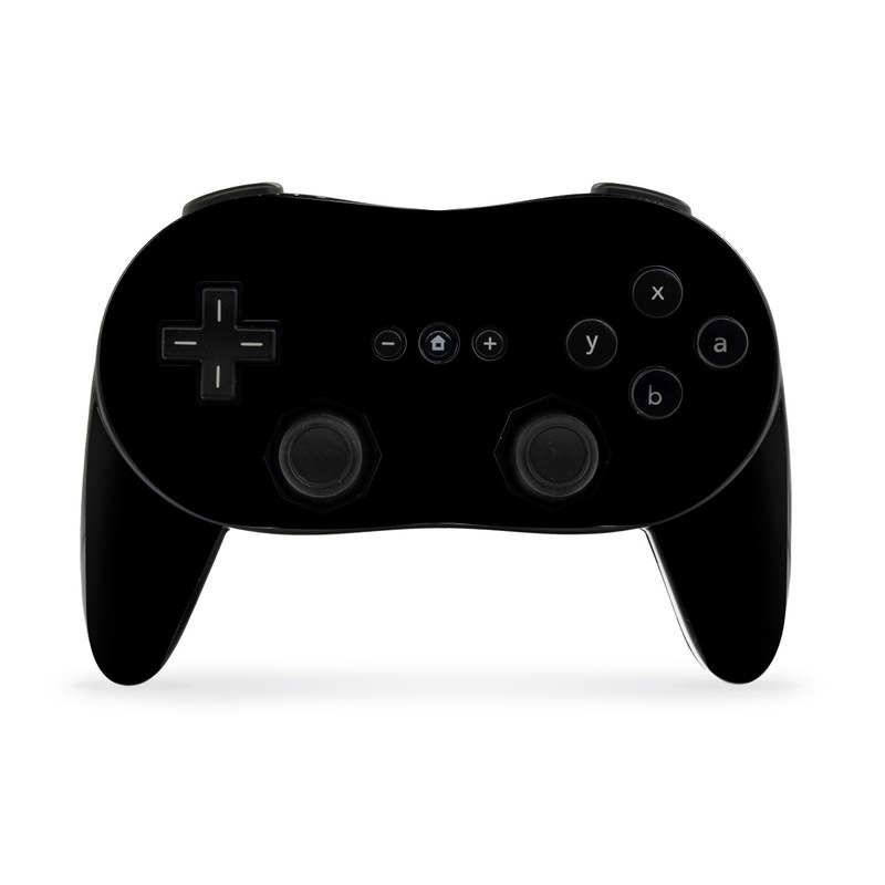 Nintendo Wii Classic Controller Pro Skin - Solid State Black (Image 1)