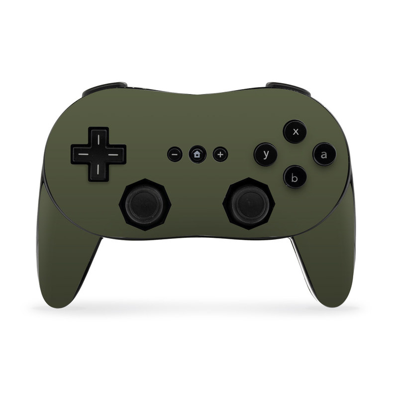 Nintendo Wii Classic Controller Pro Skin - Solid State Olive Drab (Image 1)
