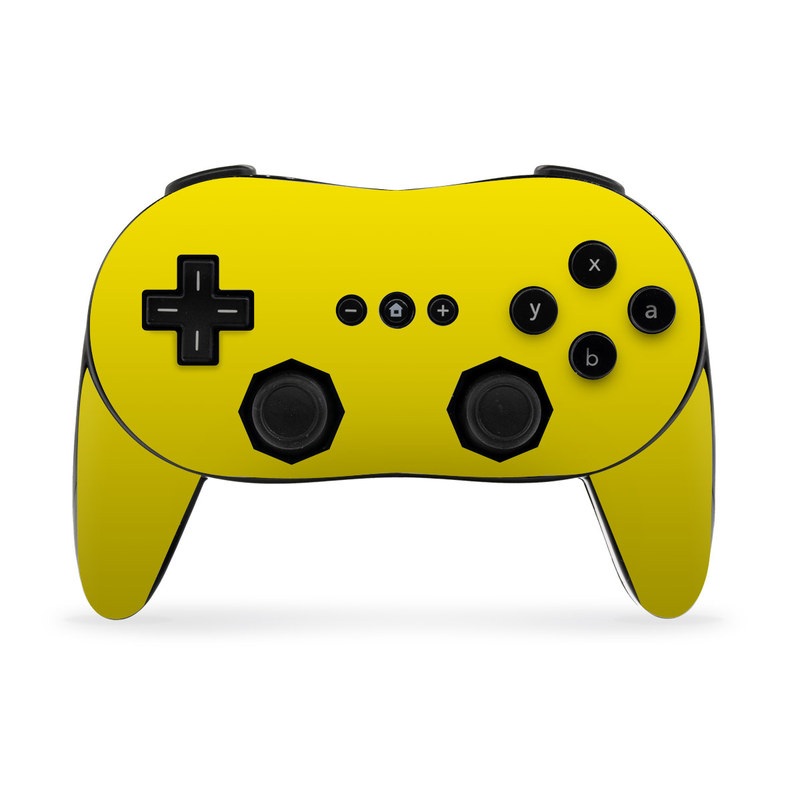 Nintendo Wii Classic Controller Pro Skin - Solid State Yellow (Image 1)