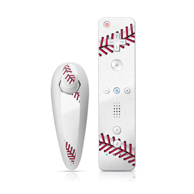 Wii Nunchuk Skin - Baseball