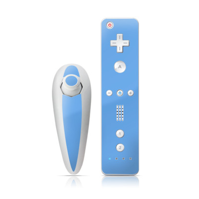 Wii Nunchuk Skin - Solid State Blue