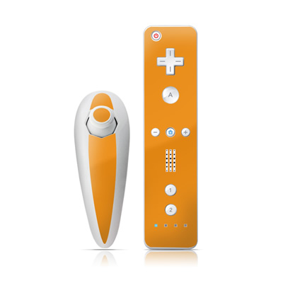 Wii Nunchuk Skin - Solid State Orange