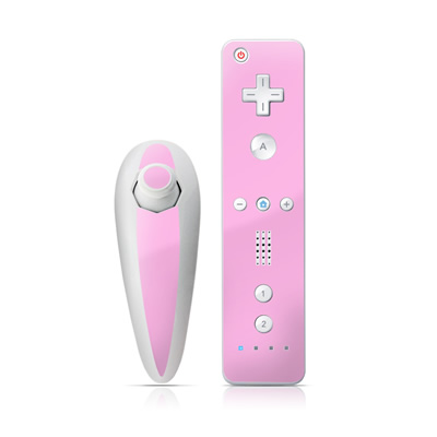 Wii Nunchuk Skin - Solid State Pink
