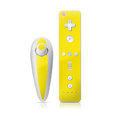 Wii Nunchuk Skin - Solid State Yellow