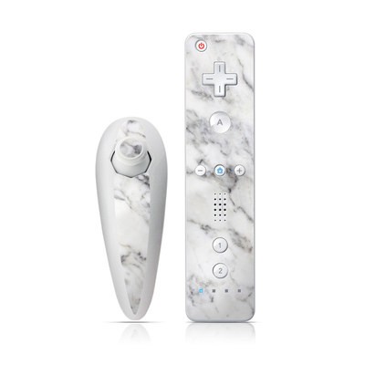 Wii Nunchuk Skin - White Marble