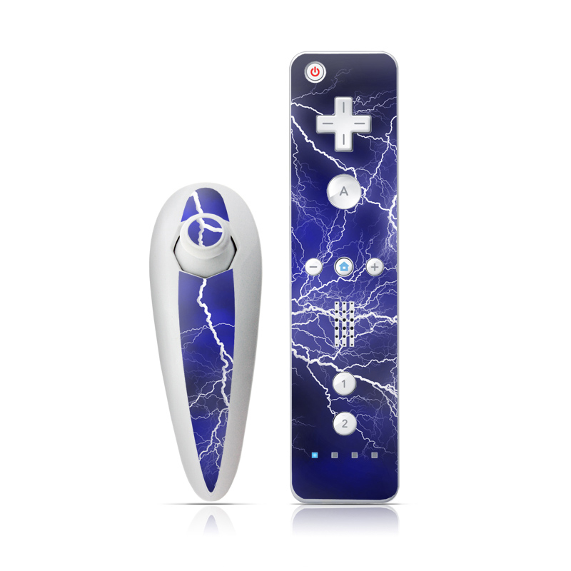 Wii Nunchuk Skin - Apocalypse Blue (Image 1)