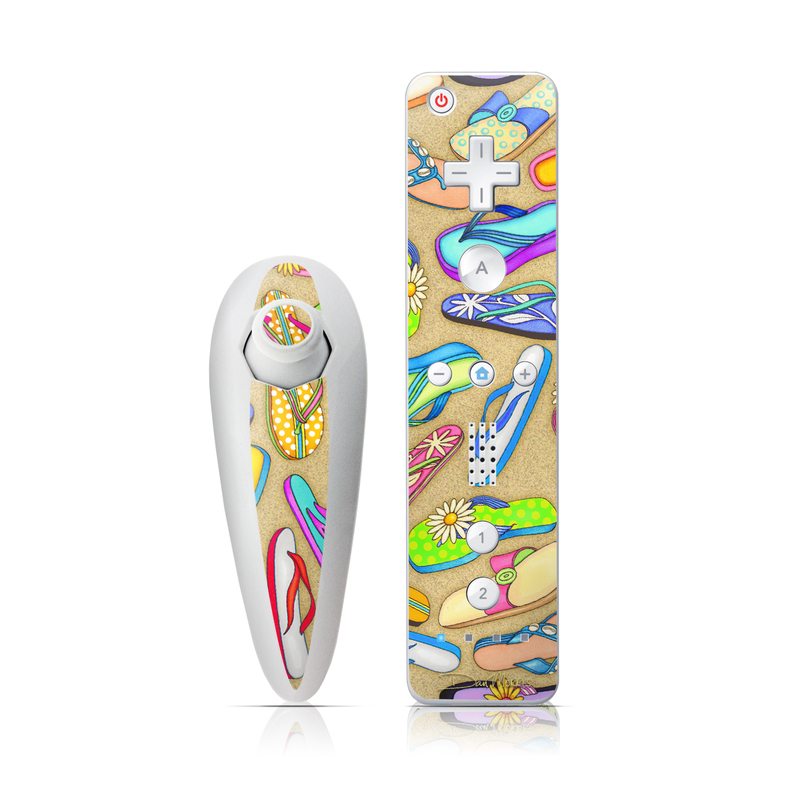 Wii Nunchuk Skin - Flip Flops (Image 1)