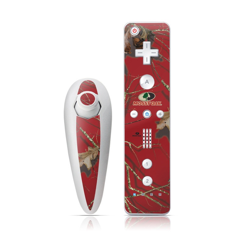 Wii Nunchuk Skin - Break-Up Lifestyles Red Oak (Image 1)