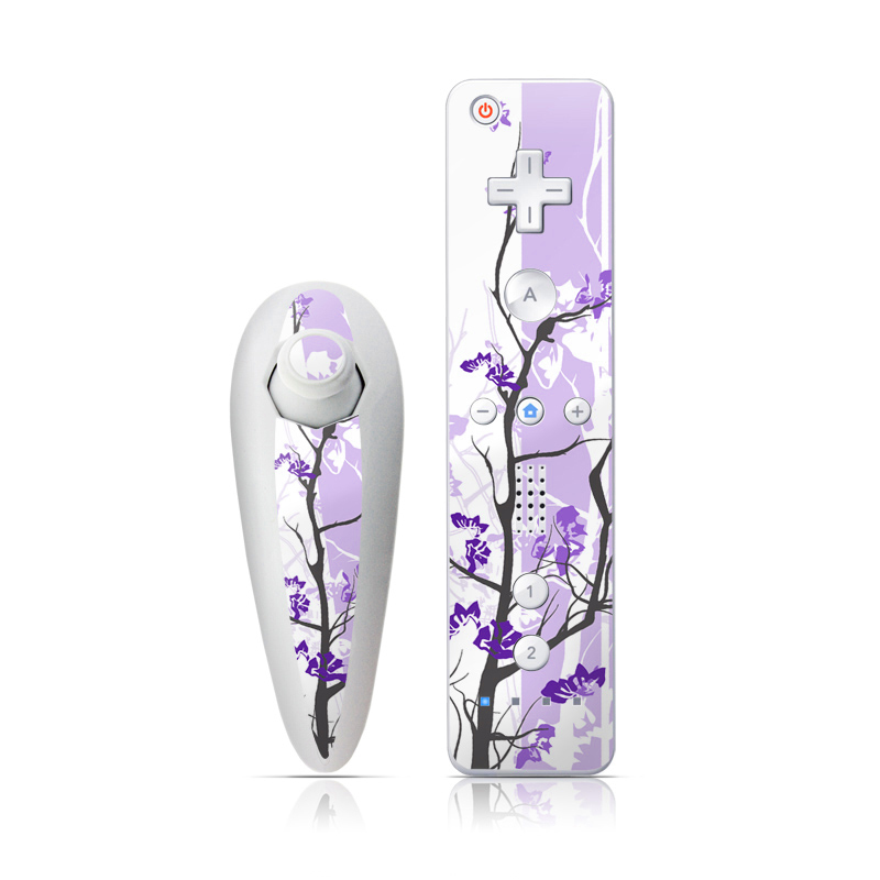 Wii Nunchuk Skin - Violet Tranquility (Image 1)