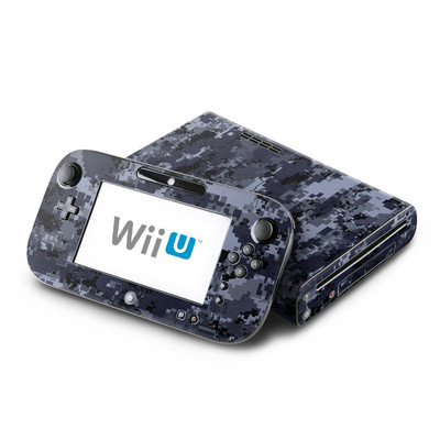 Wii U Skin - Digital Navy Camo