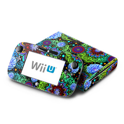 Wii U Skin - Funky Floratopia
