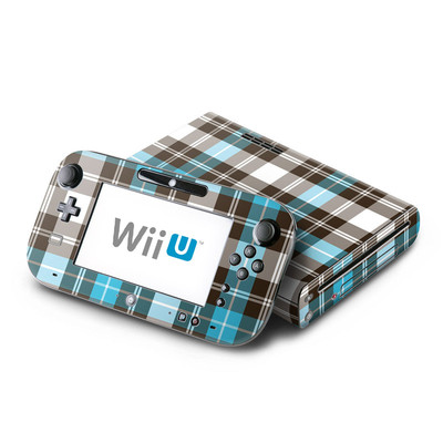 Wii U Skin - Turquoise Plaid